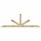 Ekena Millwork Saratoga Rough Sawn Timber Gable Bracket, Douglas Fir, 84"W x 28"H x 2"D x 4"F, 8/12 Pitch GBW084X28X0204SAR00RDF - alternate 1